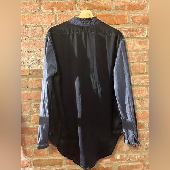 UMIT UNAL blue silk shirt 💙 - Picture 6 of 8